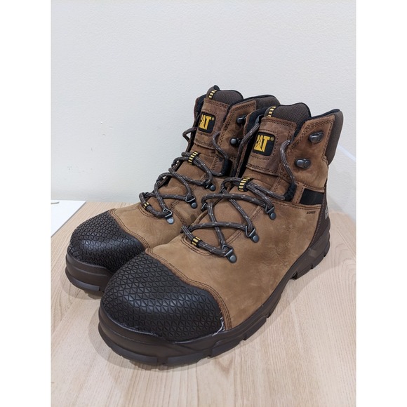 CAT Accomplice X Waterproof Steel Toe Work Boot Men\'s Size‎ 14 Brown Safety NEW main image 11